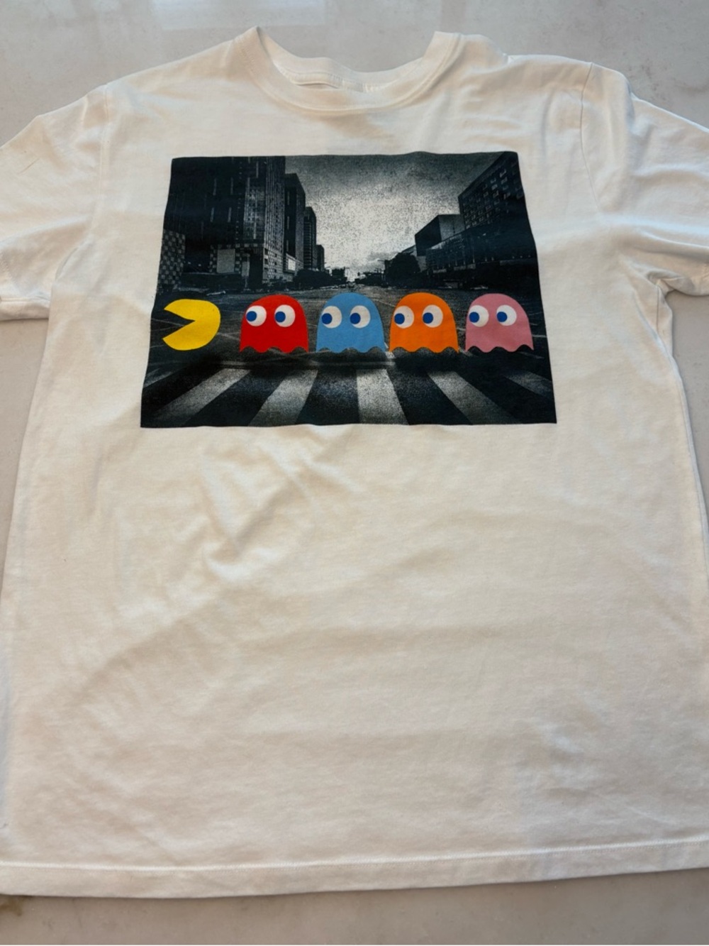 Pac-Man Ghosts Graphic Short Sleeve Tee - White